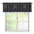 Pixel Ethnic Pattern Print Window Valance
