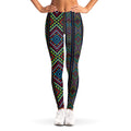 Pixel Ethnic Pattern Print Women's Leggings