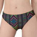 Pixel Ethnic Pattern Print Women's Panties