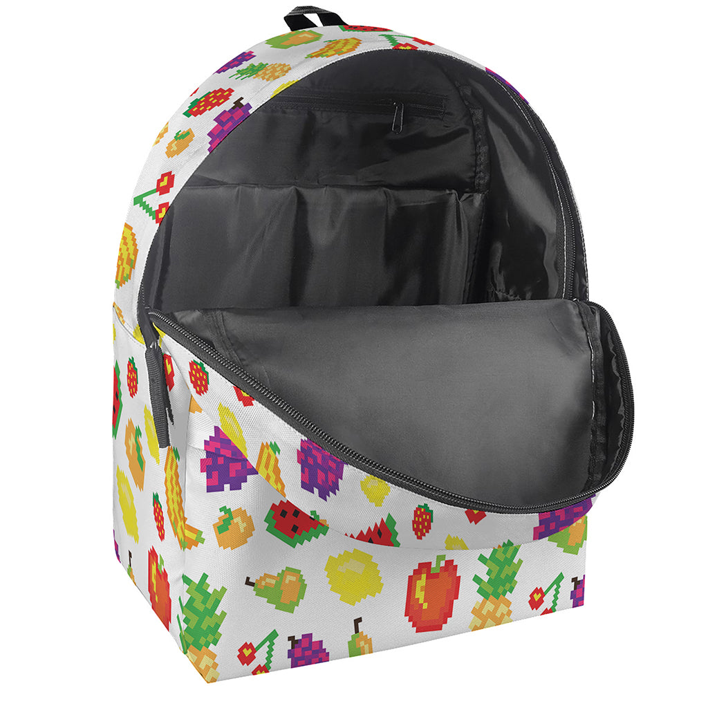 Pixel Fruits Pattern Print Backpack