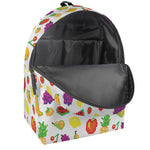 Pixel Fruits Pattern Print Backpack