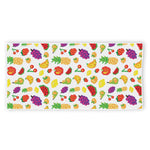 Pixel Fruits Pattern Print Beach Towel