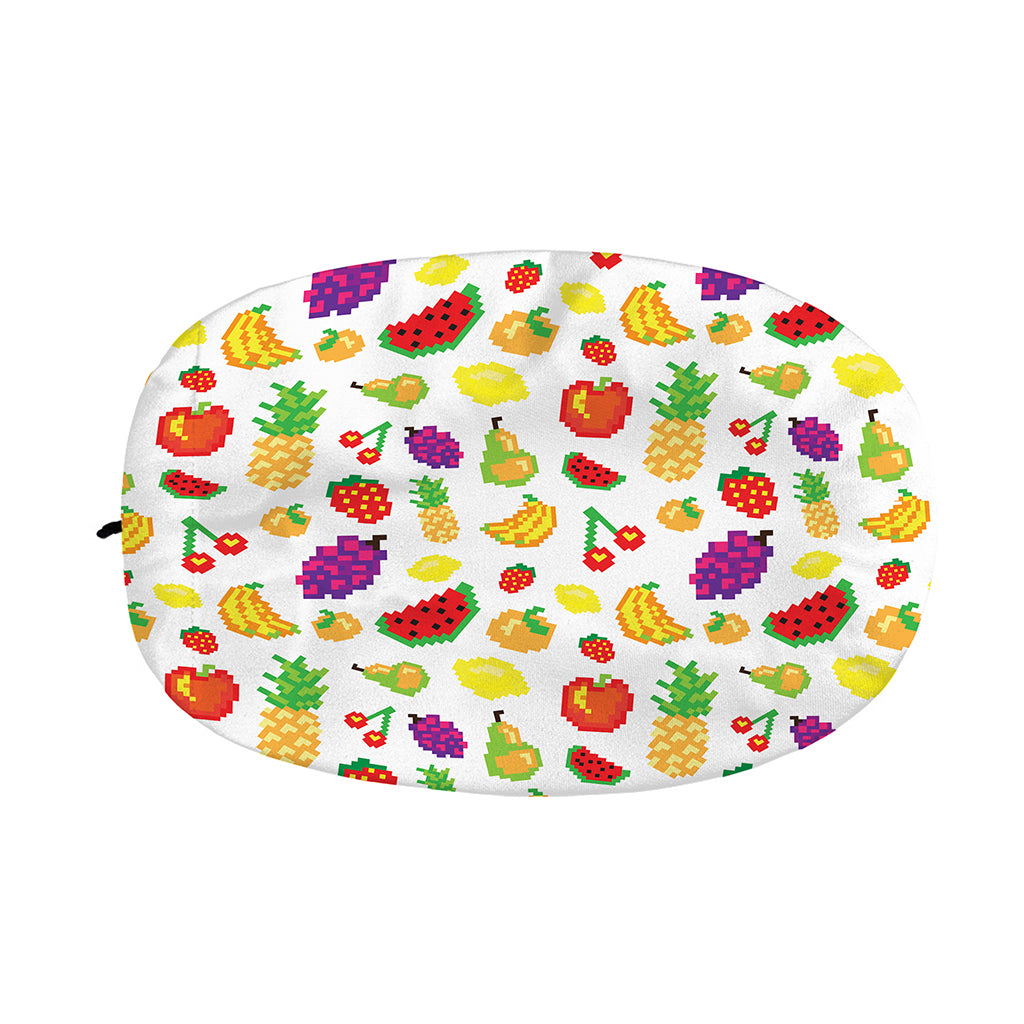 Pixel Fruits Pattern Print Car Side Mirror Covers