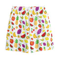 Pixel Fruits Pattern Print Cotton Shorts