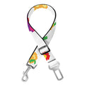 Pixel Fruits Pattern Print Dog Seat Belt