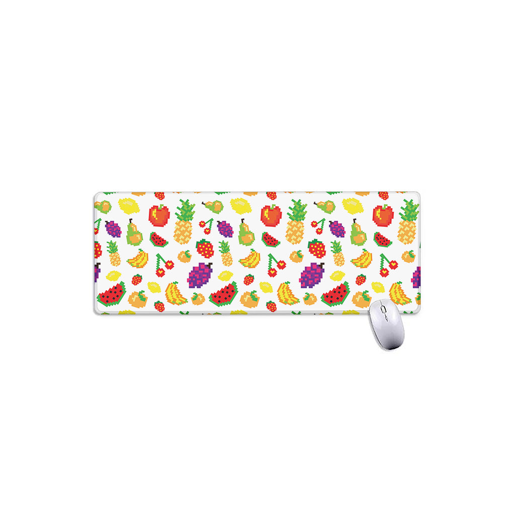 Pixel Fruits Pattern Print Extended Mouse Pad