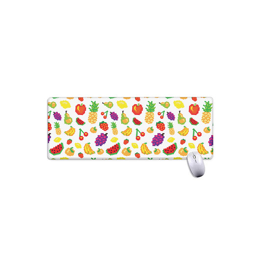 Pixel Fruits Pattern Print Extended Mouse Pad