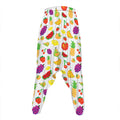 Pixel Fruits Pattern Print Hammer Pants