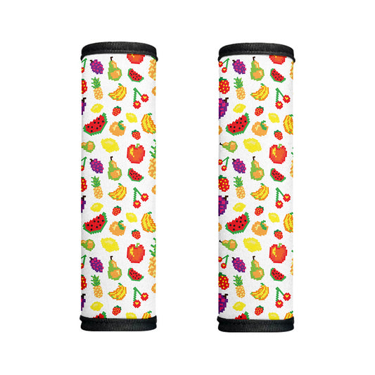 Pixel Fruits Pattern Print Handle Covers