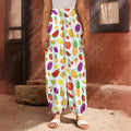 Pixel Fruits Pattern Print Harem Pants
