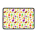 Pixel Fruits Pattern Print Kitchen Mat