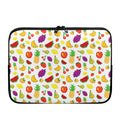 Pixel Fruits Pattern Print Laptop Sleeve