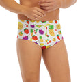 Pixel Fruits Pattern Print Men's Briefs