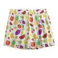 Pixel Fruits Pattern Print Mesh Shorts