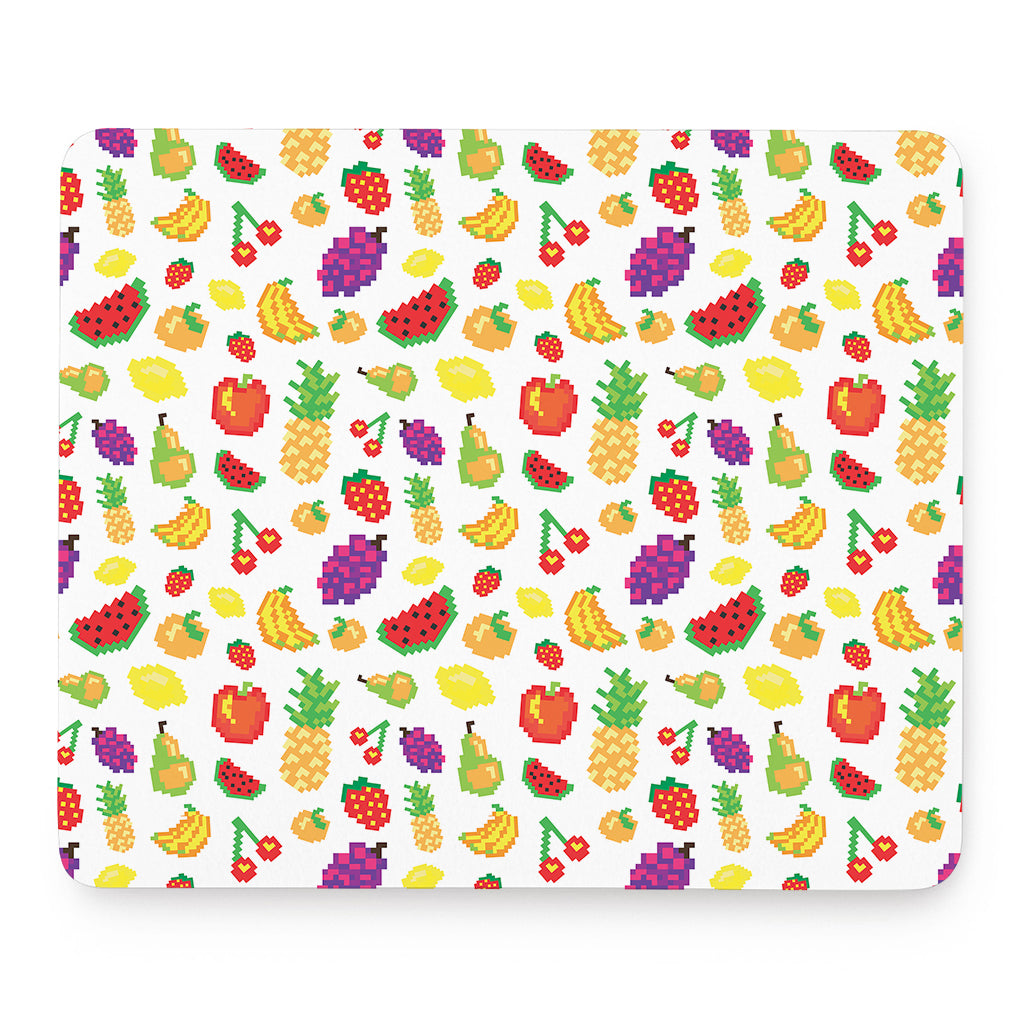 Pixel Fruits Pattern Print Mouse Pad