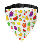 Pixel Fruits Pattern Print Over The Collar Dog Bandana
