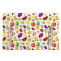 Pixel Fruits Pattern Print Placemat