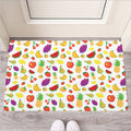 Pixel Fruits Pattern Print Rubber Doormat
