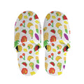 Pixel Fruits Pattern Print Slippers