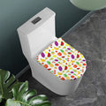 Pixel Fruits Pattern Print Toilet Lid Cover