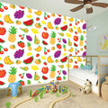 Pixel Fruits Pattern Print Wall Sticker