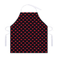 Pixel Heart Pattern Print Adjustable Apron