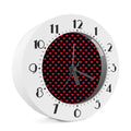 Pixel Heart Pattern Print Alarm Clock