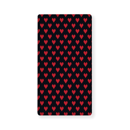 Pixel Heart Pattern Print Baby Crib Sheet