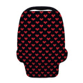 Pixel Heart Pattern Print Baby Seat Cover