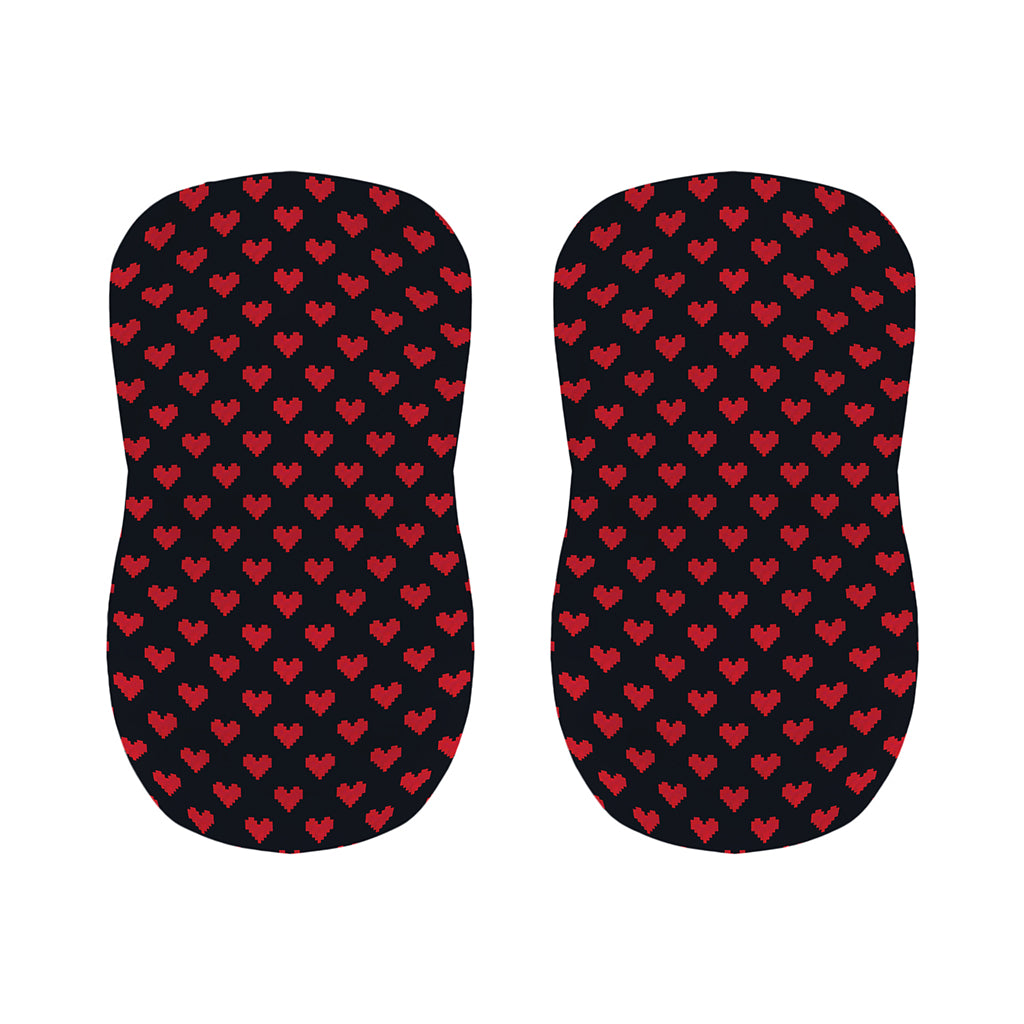Pixel Heart Pattern Print Bar Stool Covers