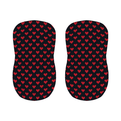 Pixel Heart Pattern Print Bar Stool Covers