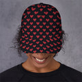 Pixel Heart Pattern Print Baseball Cap