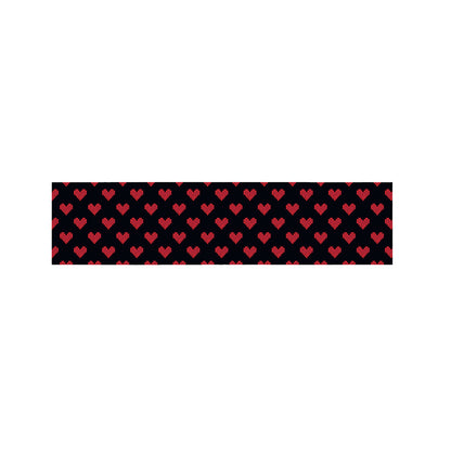 Pixel Heart Pattern Print Bed Runner