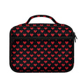 Pixel Heart Pattern Print Briefcase Bible Bag