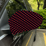Pixel Heart Pattern Print Car Side Mirror Covers