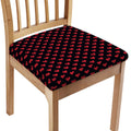 Pixel Heart Pattern Print Chair Cushion Cover