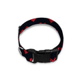 Pixel Heart Pattern Print Dog Collar