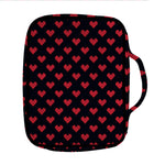 Pixel Heart Pattern Print Front Pocket Bible Bag