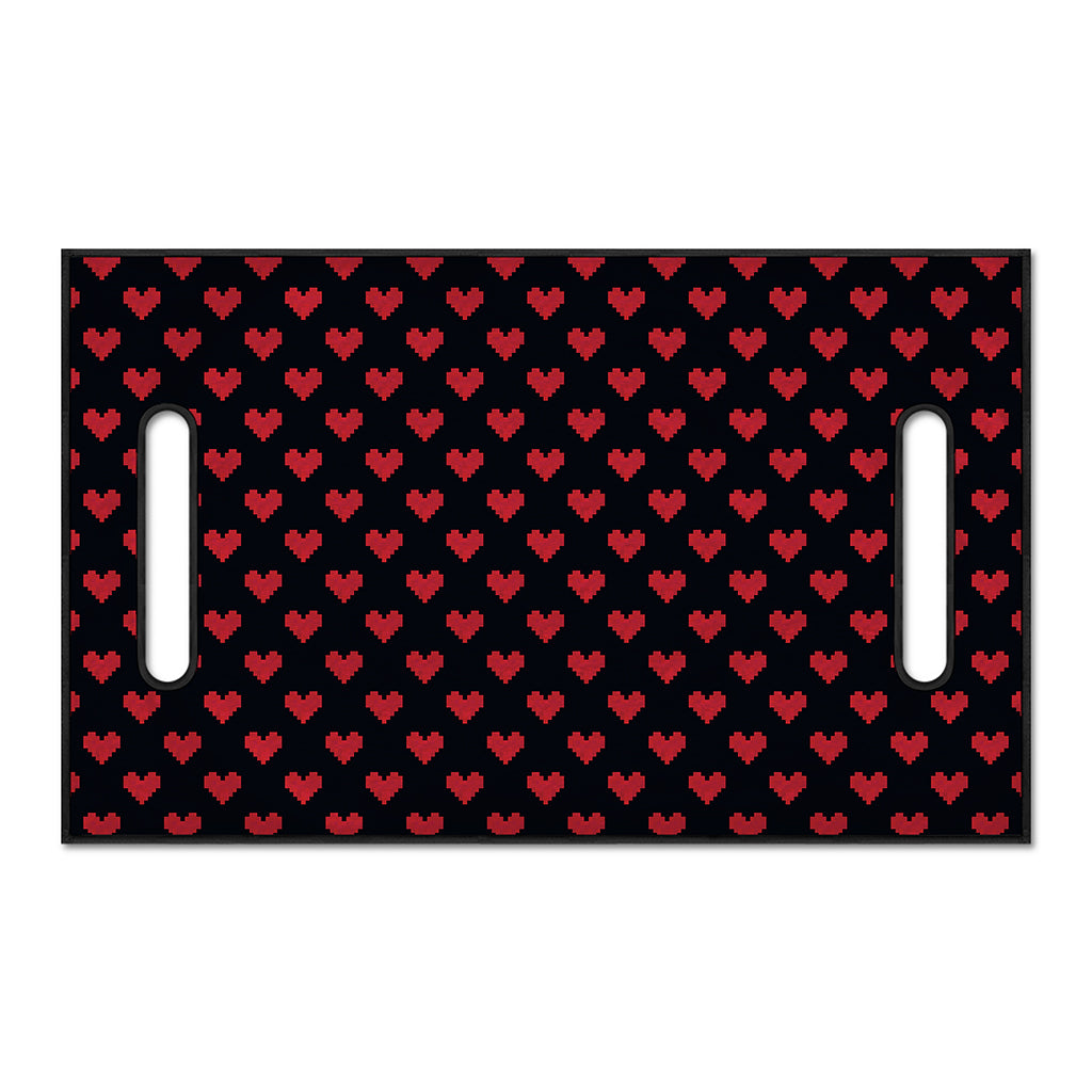 Pixel Heart Pattern Print Golf Cart Seat Cover