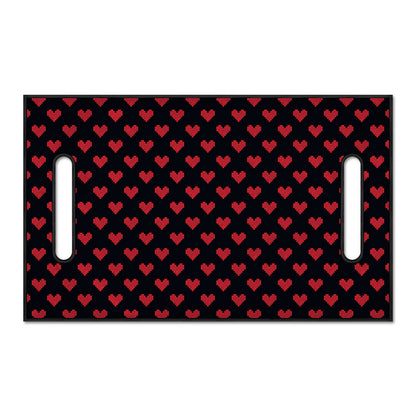 Pixel Heart Pattern Print Golf Cart Seat Cover