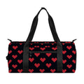Pixel Heart Pattern Print Gym Bag