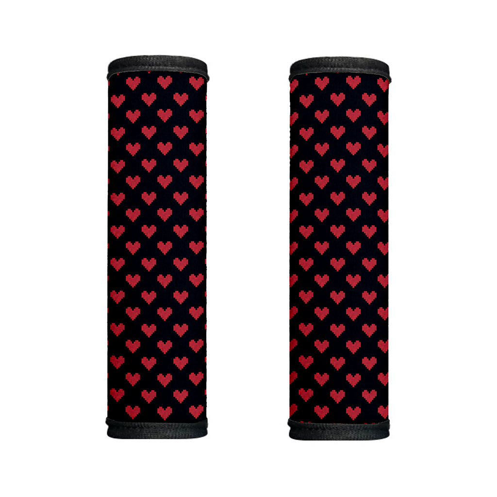 Pixel Heart Pattern Print Handle Covers