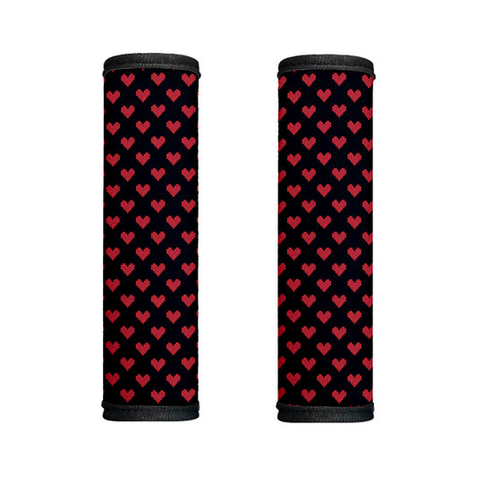 Pixel Heart Pattern Print Handle Covers