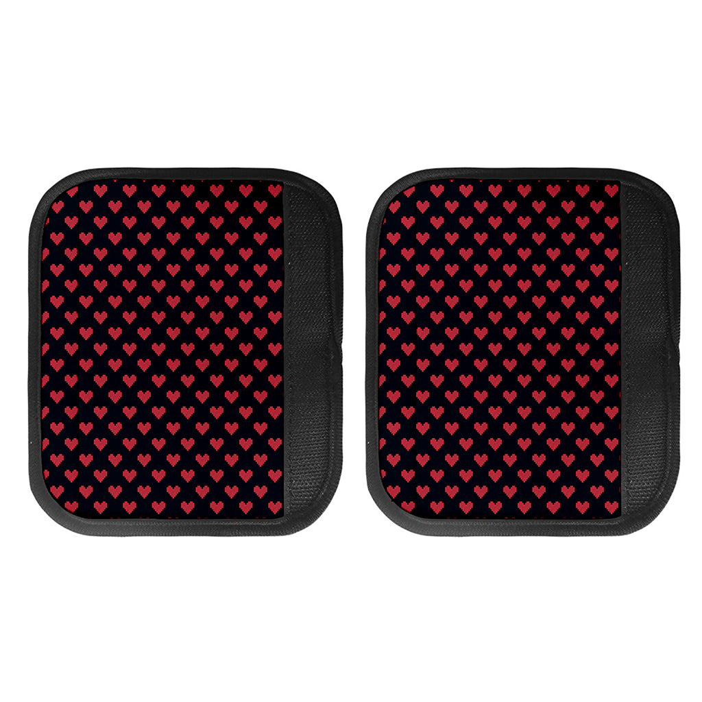 Pixel Heart Pattern Print Handle Covers