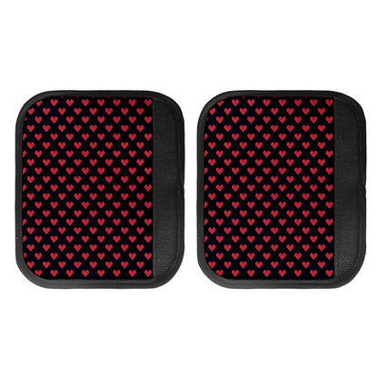 Pixel Heart Pattern Print Handle Covers