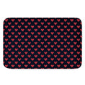 Pixel Heart Pattern Print Indoor Door Mat