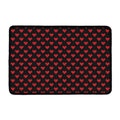 Pixel Heart Pattern Print Kitchen Mat