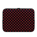 Pixel Heart Pattern Print Laptop Sleeve