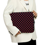 Pixel Heart Pattern Print Laptop Sleeve