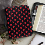 Pixel Heart Pattern Print Leather Bible Cover
